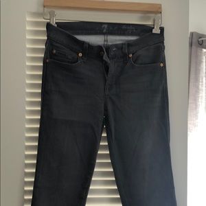7 for all mankind “The Slim Cigarette” Grey Jean